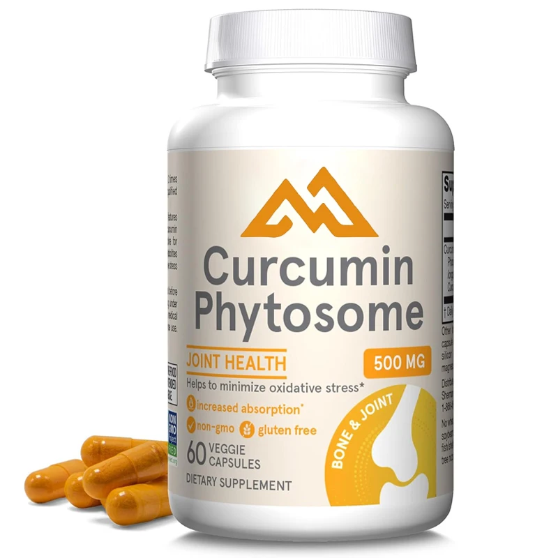 Curcumin plant body 500mg-60 capsules vegetarian capsules - containing antioxidant support supplements  joint health and support