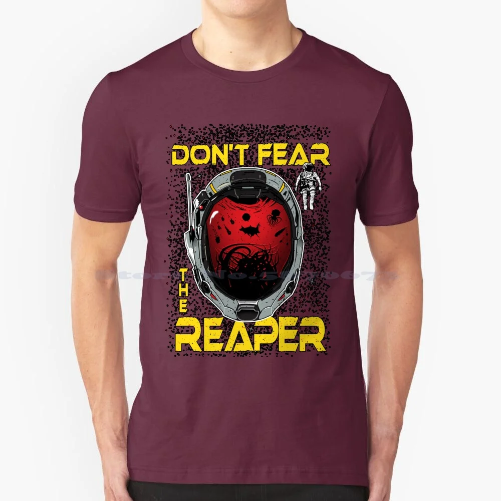 Don't Fear The Reaper T Shirt 100% Cotton Tee Returnal Gaming Video Games Videogames Ps4 5 Selene Roguelike Gamer Geeky Future