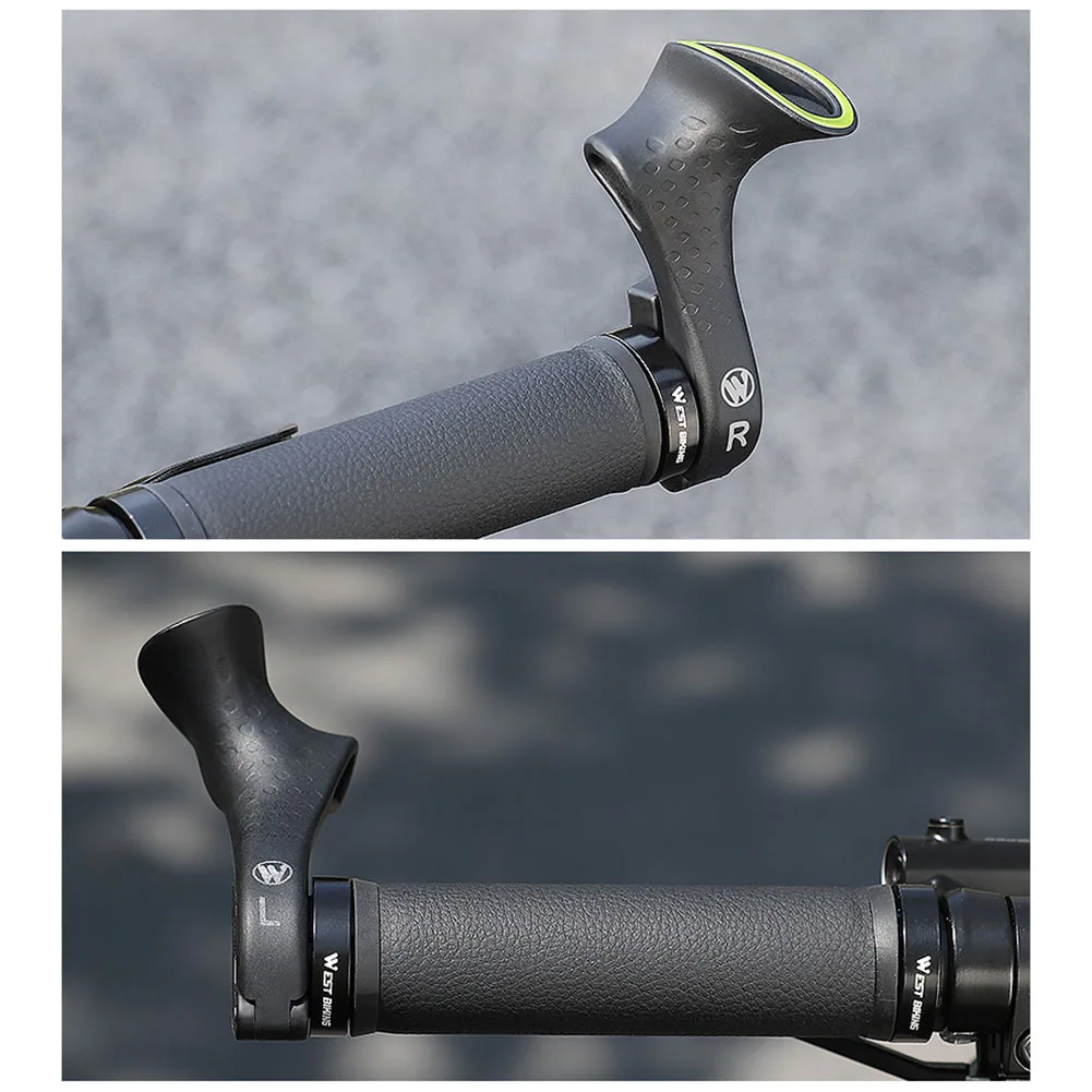 Bike MTB Bicycle Bar ends Ergonomic Design Mountain Bike Handlebar 22.2mm Nylon Inner Handle Bar Grips MTB Cover Handle Extender