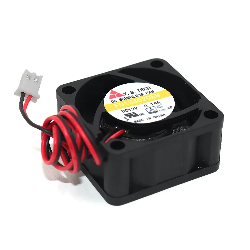 + جديد للأصلي fd124020eb 4020 4 سنتيمتر dc12v 0.12a فائقة التحمل كرة مزدوجة كبيرة حجم الهواء مروحة