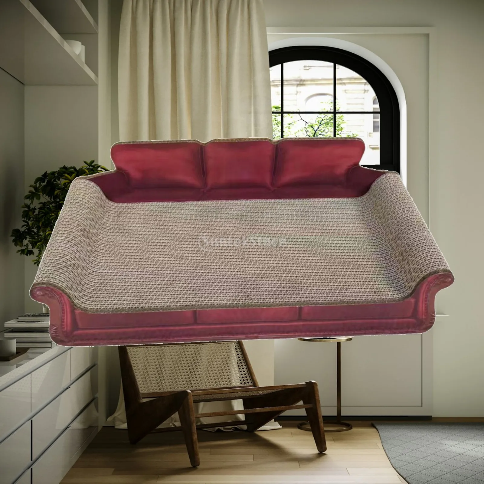 Cat Scratcher Bed Cardboard Sofa Lounge Anti-scratch Pad Cat Furniture for Indoor Cats Protection Claws Sharpening House