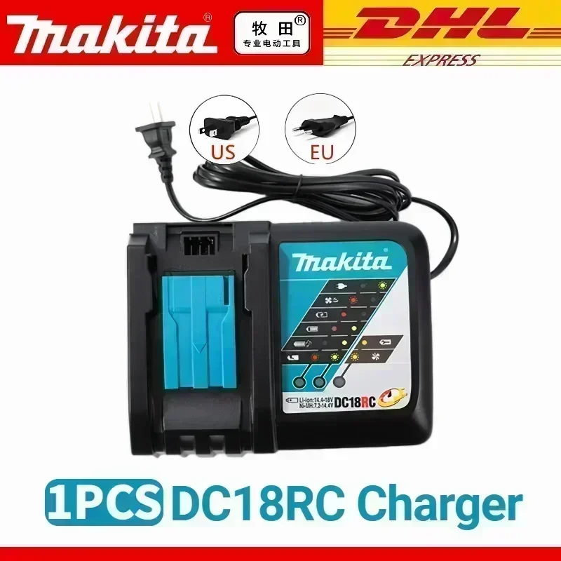 100% originele Makita-batterij, 6.0Ah 18V oplaadbare batterij voor DHP489 DGA404 DDF487 DTD173 DAS180 HR140D Makita 18V elektrisch gereedschap