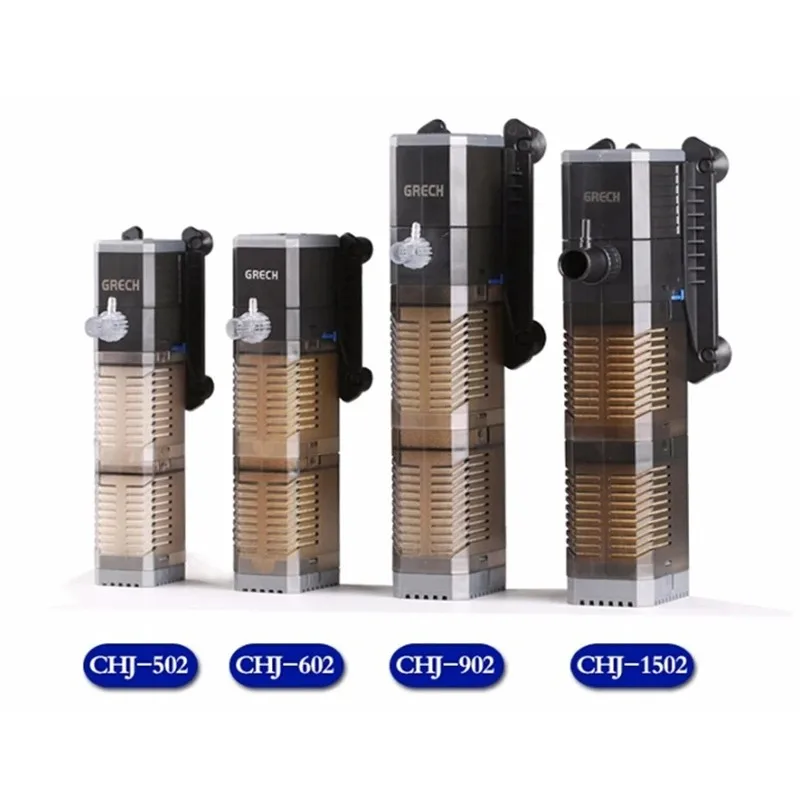 

Super 4 In 1 Sunsun Internal Aquarium Filter Pump Fish Tank Multifunction Wave Maker Water Circulation Air Pump Filter CHJ-502