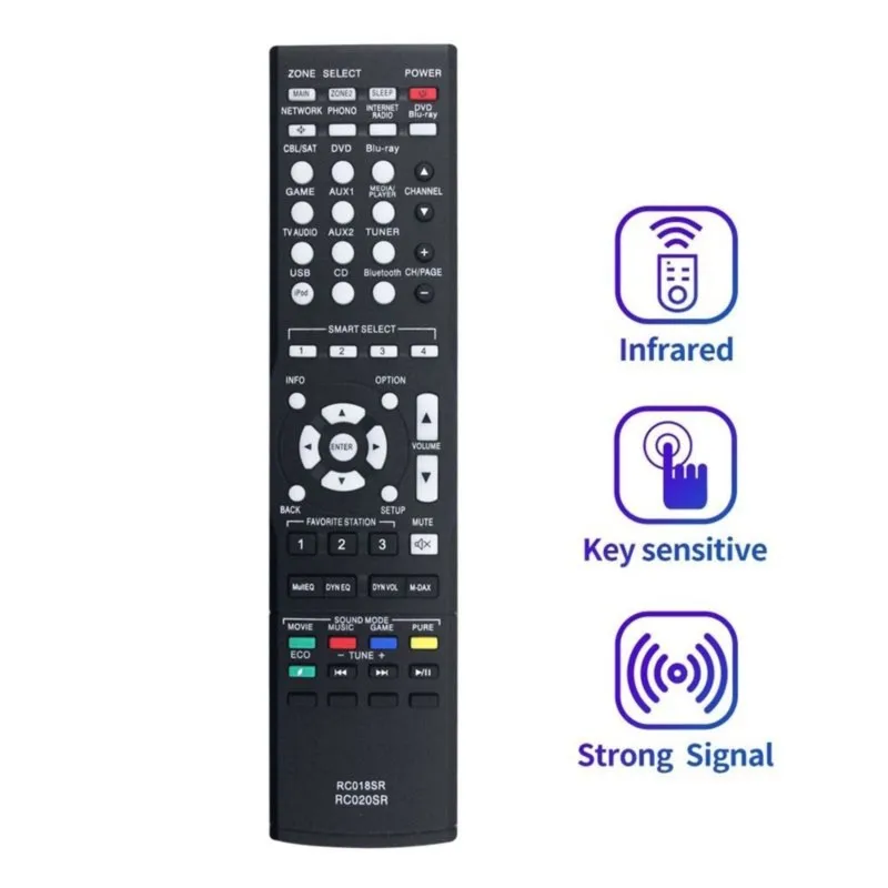 DT23 RC020SR Remote Control Replacement for Marantz Receiver NR1502 NR1504 NR1505, Durable Easy Install