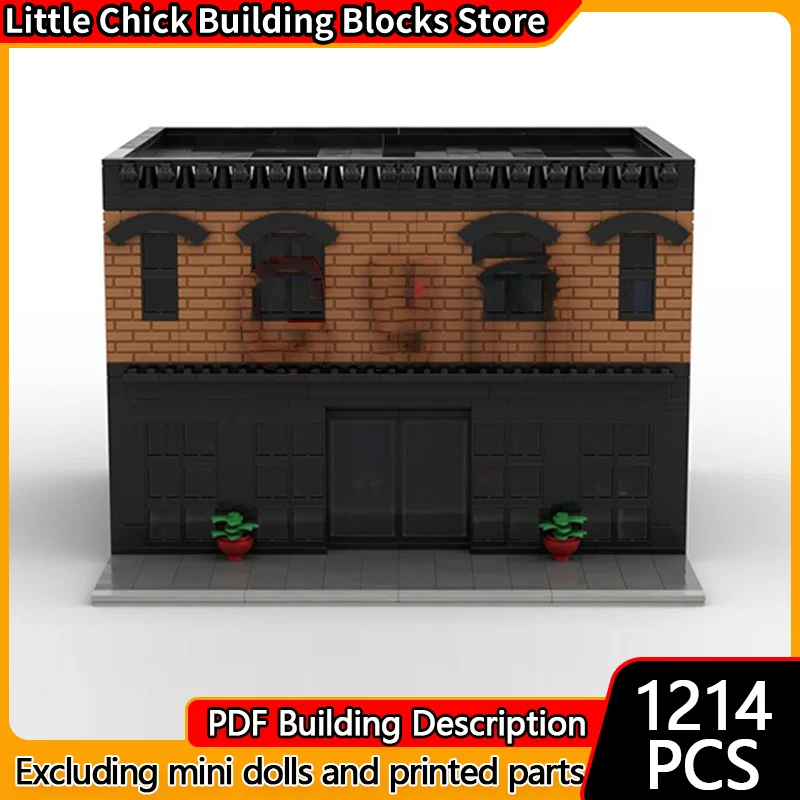 

City Street View Model MOC Building Bricks Sports Exercise Gym Modular Technology Children Holiday Gifts Assemble Toys Suit