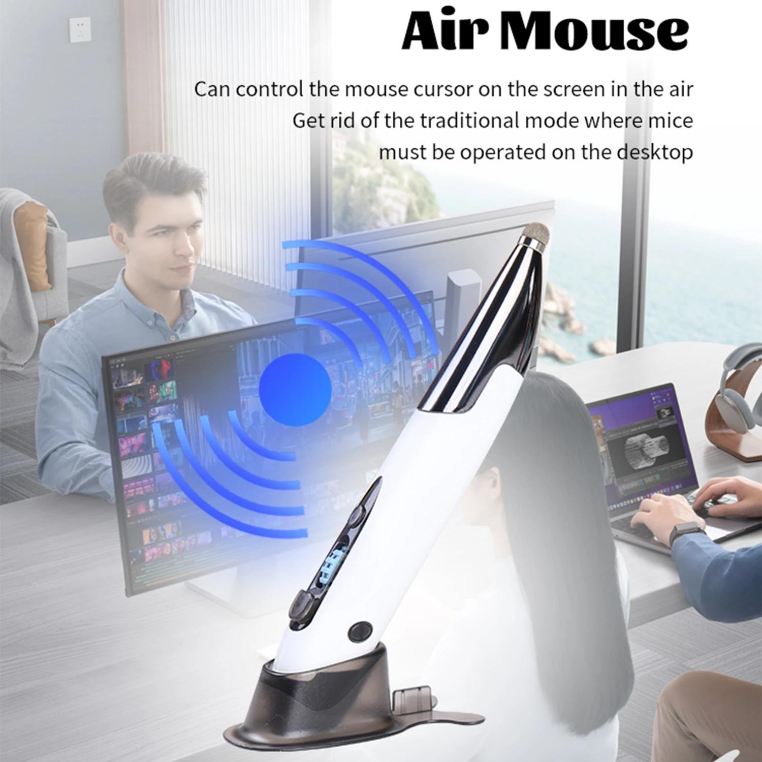 Wireless Intelligent AI Voice Input Mouse AI Search Translation Multi-function Touch Mouse 2.4g4000dpi Portable Mouse Pen Office