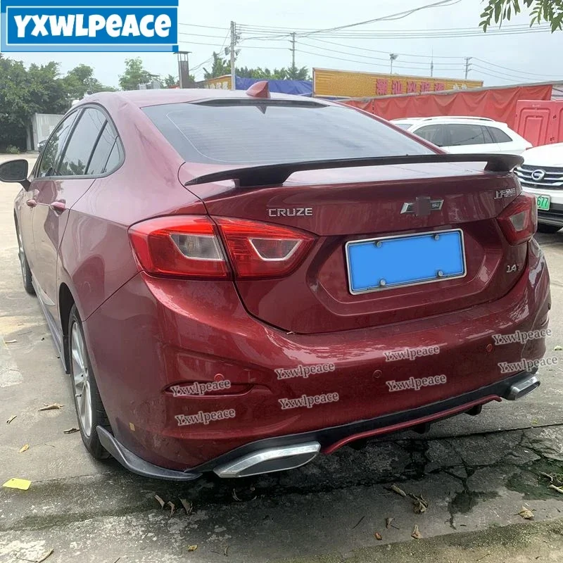 

For Chevrolet Cruze 2017 2018 ABS Material Unpainted Color Rear Trunk Lip Spoiler Trunk Lid Wing Body Kit Accessories