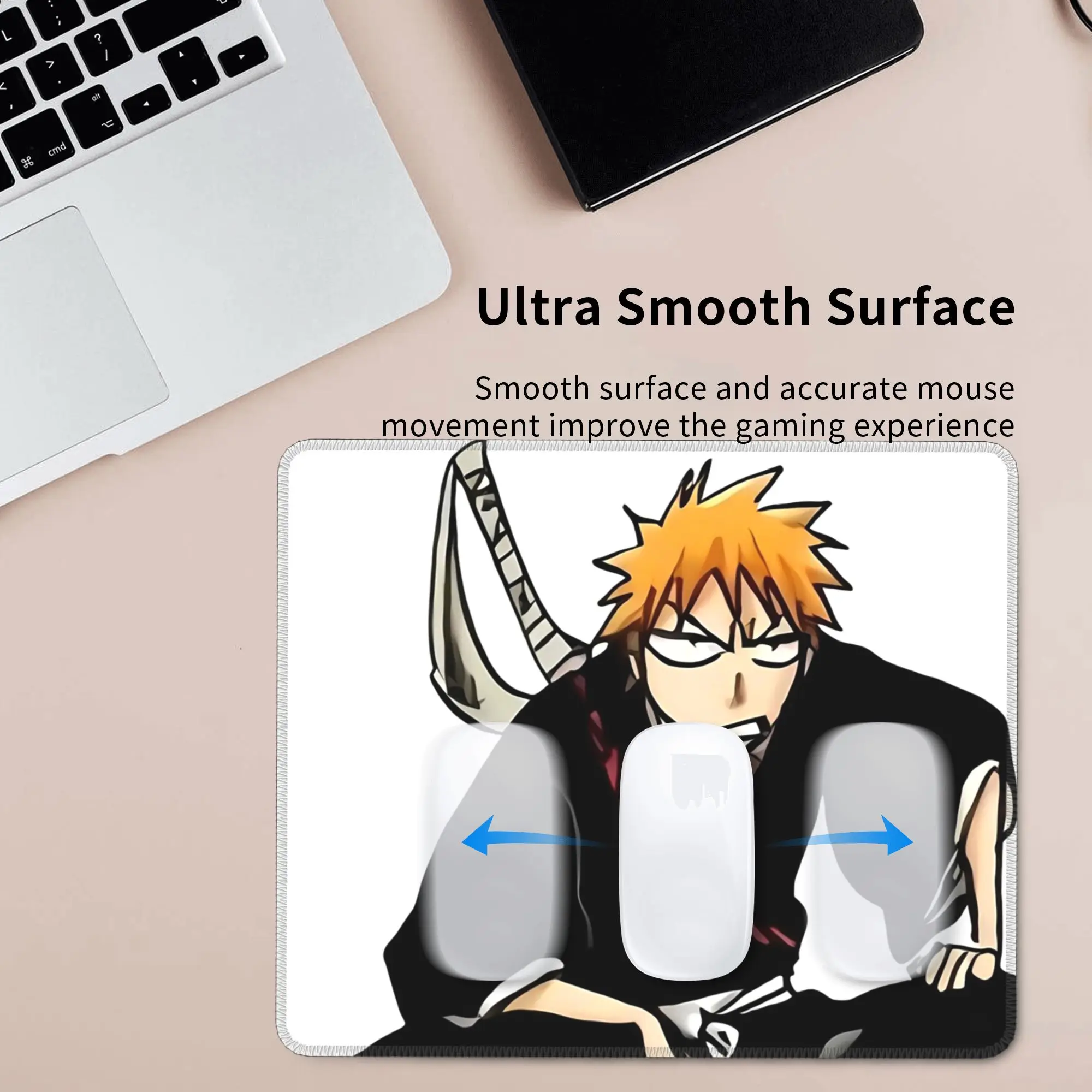 Bleach Anime Kurosaki Ichigo Mouse Pad Computer Keyboard Mouse Mat Gaming PC Laptop Desk Mat Office Table Mats