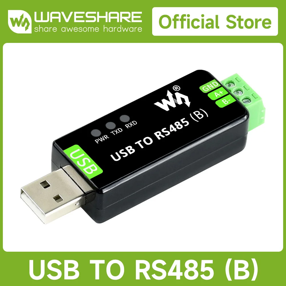 

Waveshare промышленный двунаправленный преобразователь USB в RS485, встроенный оригинальный адаптер CH343G, многозащитные схемы