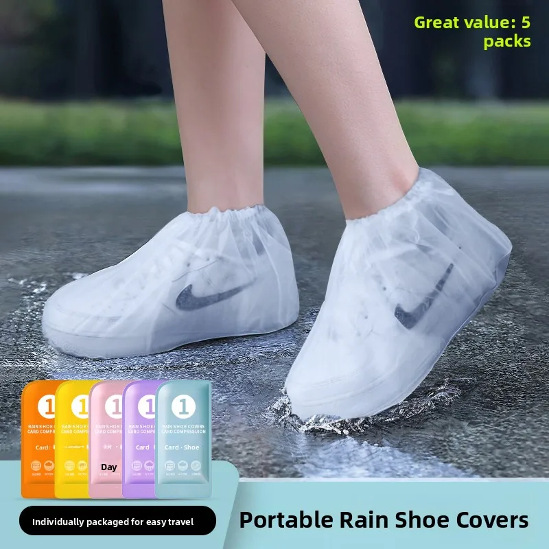 

Thickened Waterproof Non-Slip Disposable Rain Boot Covers Portable for Rainy Days Outdoor Wear for Children And Adults