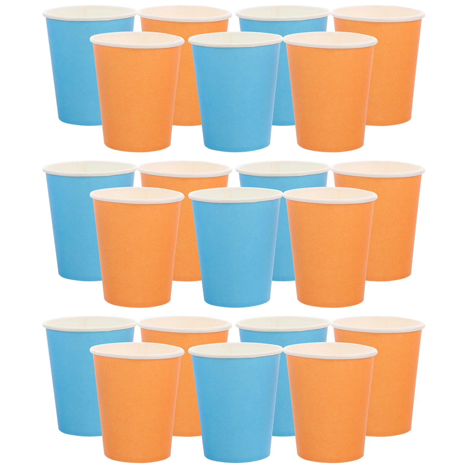 50 قطعة أكواب ورقية سميكة ملونة آمنة صديقة للبيئة للأطفال DIY بها بنفسك الفن الحرفية المواد اليدوية أكواب ورقية للاستعمال مرة واحدة الفصول الدراسية