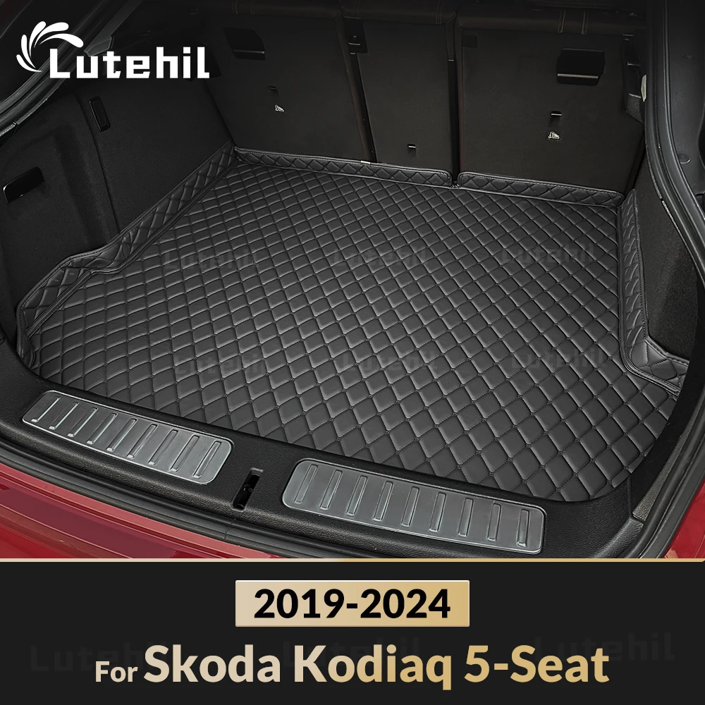 

Автомобильный коврик для багажника для SKODA Kodiaq 5-Seat 2019 2020 2021 2022 2023 2024, пользовательские автомобильные аксессуары, украшение интерьера автомобиля