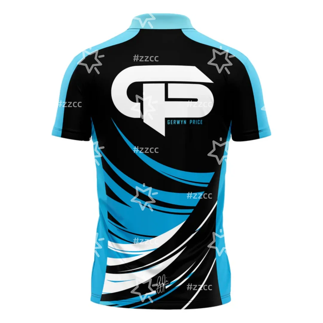 Gerwyn Price 50 Year Player Edition Shirt Dart Zipper Polo Shirt Sports Dry Quickly Men's T-Shirt Children's Clothing Tee Woman