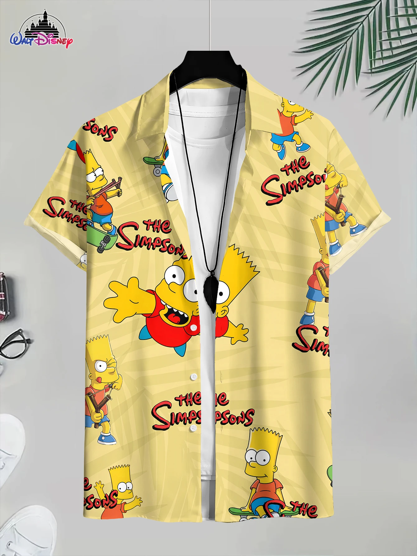 New Arrival 3D Print Disney Mickey & Minnie Shirt: Christmas Carol Graphic Button - Down