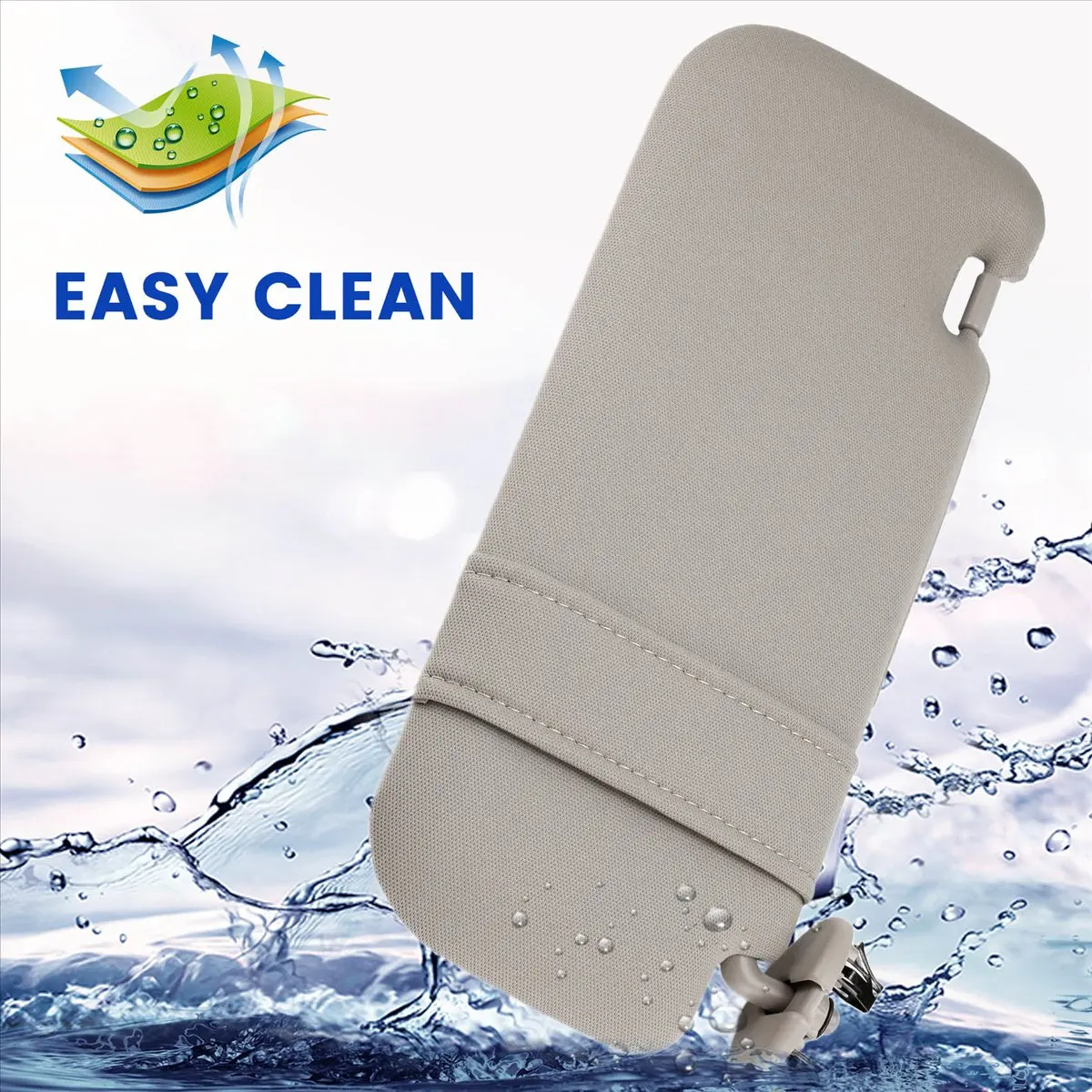 #30F (Gray)Car Interior Sun Visor With Mirror Sun Shade Left Driver Side Gray,Automotive Parts & Accessories