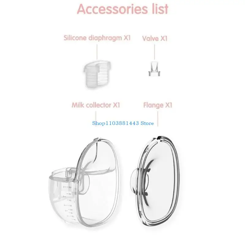 Q6RE 4in1 شفة وحاجز سيليكون وجامع الحليب منقار البط صمامات القرن لاستبدال المضخة الكهربائية S21 S18 #2