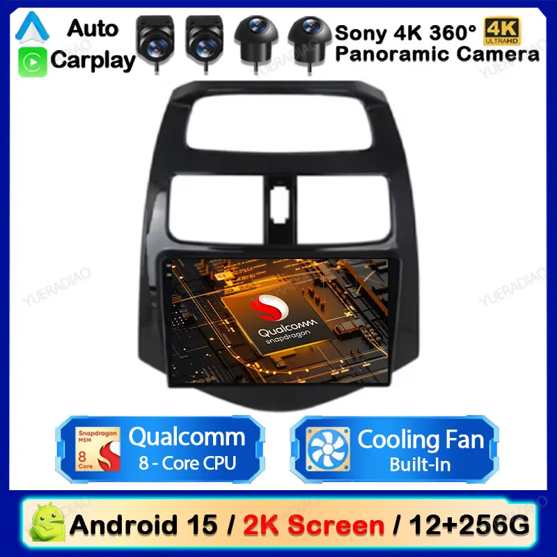 

Android 15 Car Radio For Chevrolet Spark Beat Matiz Creative 2009 - 2016 Multimedia Video Player Carplay Auto Head Unit 4G WIFI