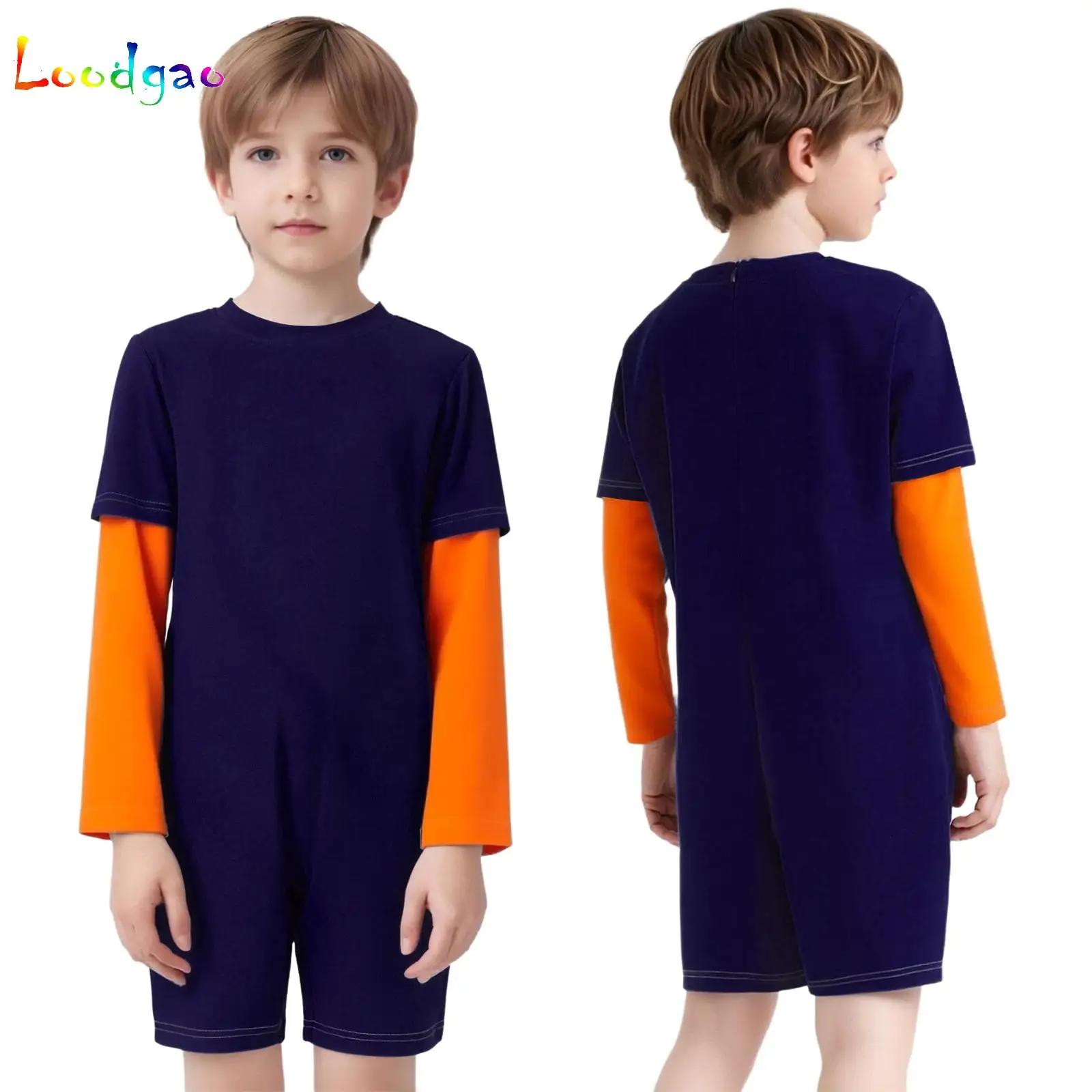

Kids Boys Girls Bodysuits Cotton Casual Back Zipper Solid Color Jumpsuit Anti-Strip Romper Teens Special Needs Adaptive Clothing