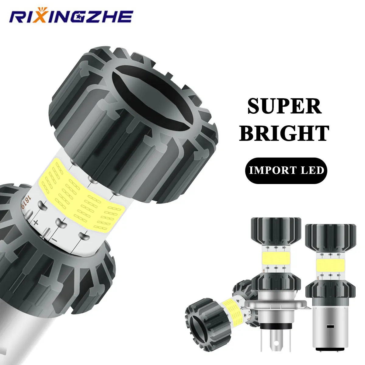 KEVANLY Ba20d Led motorcycle Headlights COB High low light headlamp Fog lamp Driving lights Super bright motorcycle bulb 12V