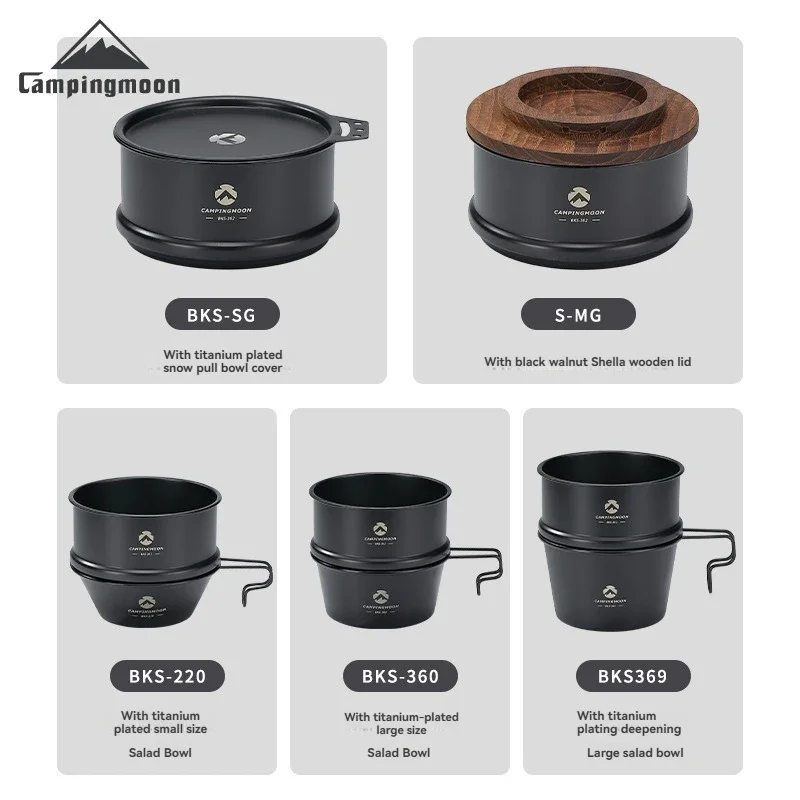 

Походная посуда BKS369: кружка-котелок, столовые приборы из нержавеющей стали с титановым покрытием, темно-черная чаша для кемпинга