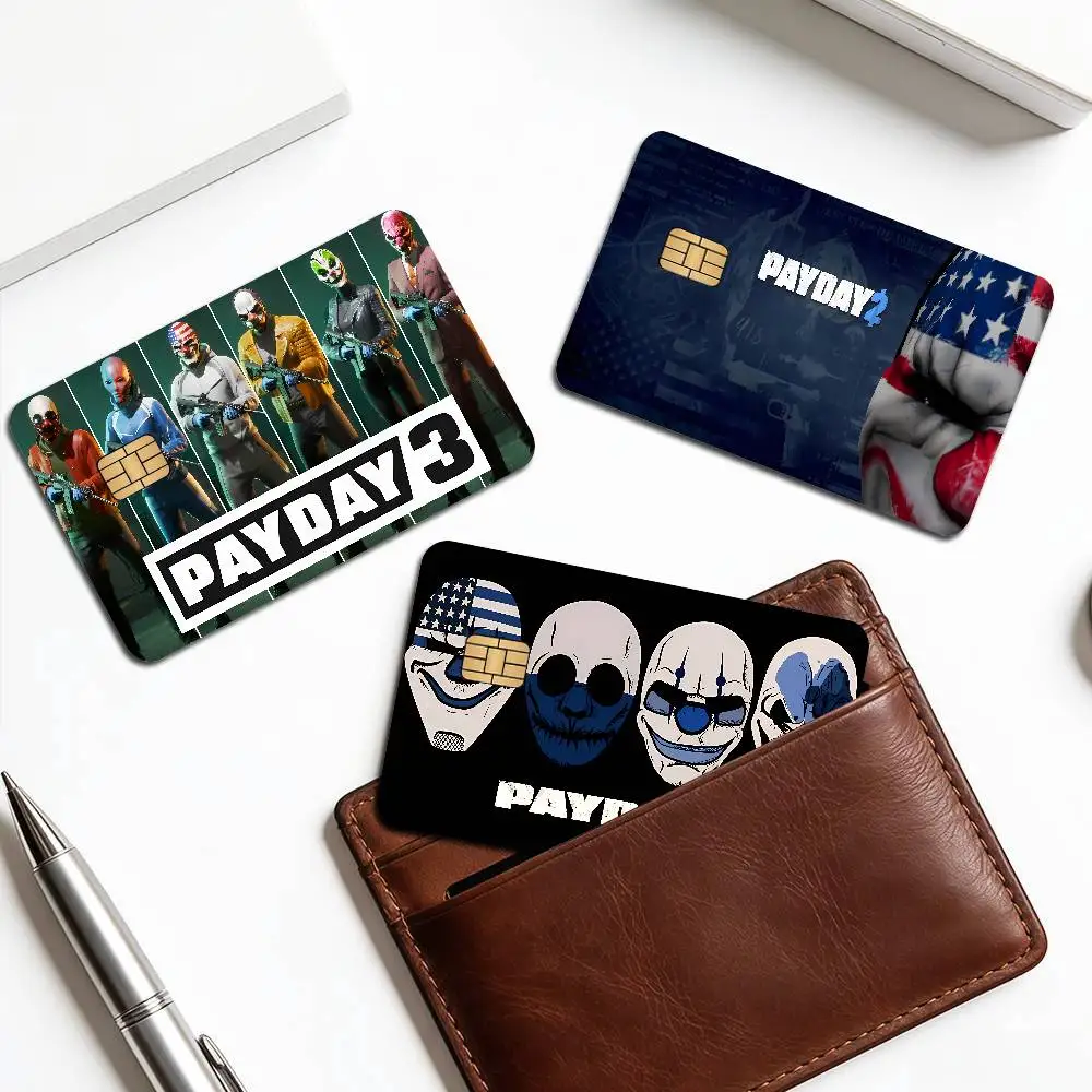 Game PAYDAY Anime Spend or Save Funny Shell On Off Ultra Thin No Fade Sticker Skin Cover Film for Debit Credit Card