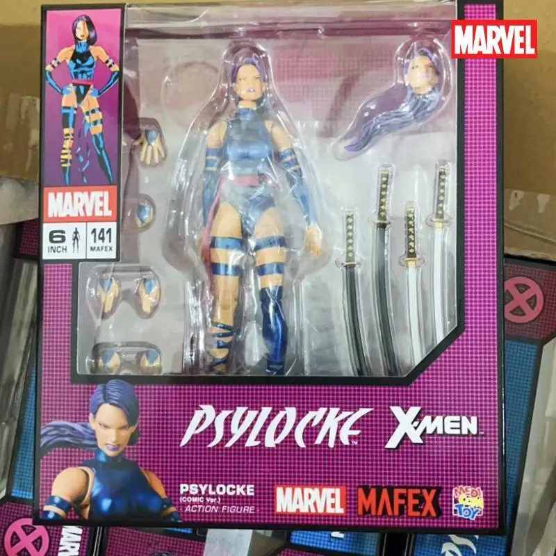 In Stock Original MAFEX No.141 MAFEX PSYLOCKE COMIC Ver In Stock Anime Figures Model Toys Gift