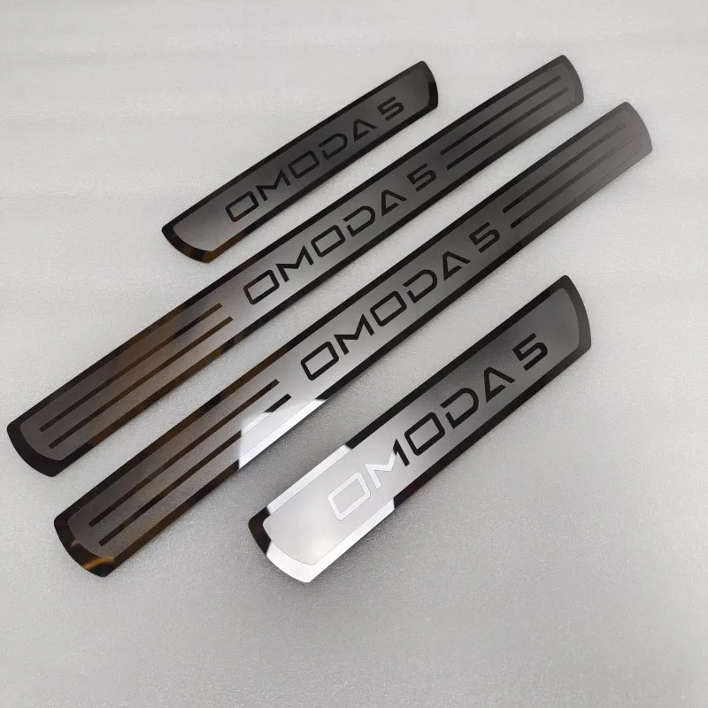 Car Accessories For CHERY OMODA 5 2021-2024 Styling Door Sill Protector Stainless Steel Door Sill Pedal Scuff Plate