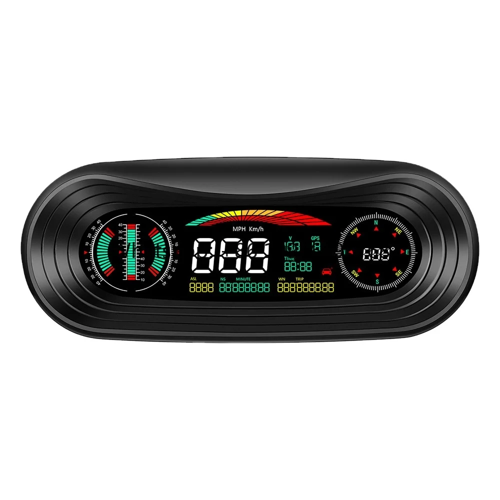 7 Inch Auto Diagnostic P18 Car Heads up Display Speedometer Hud OBD2 Smart Gauge GPS Car Smart Digital Gauge