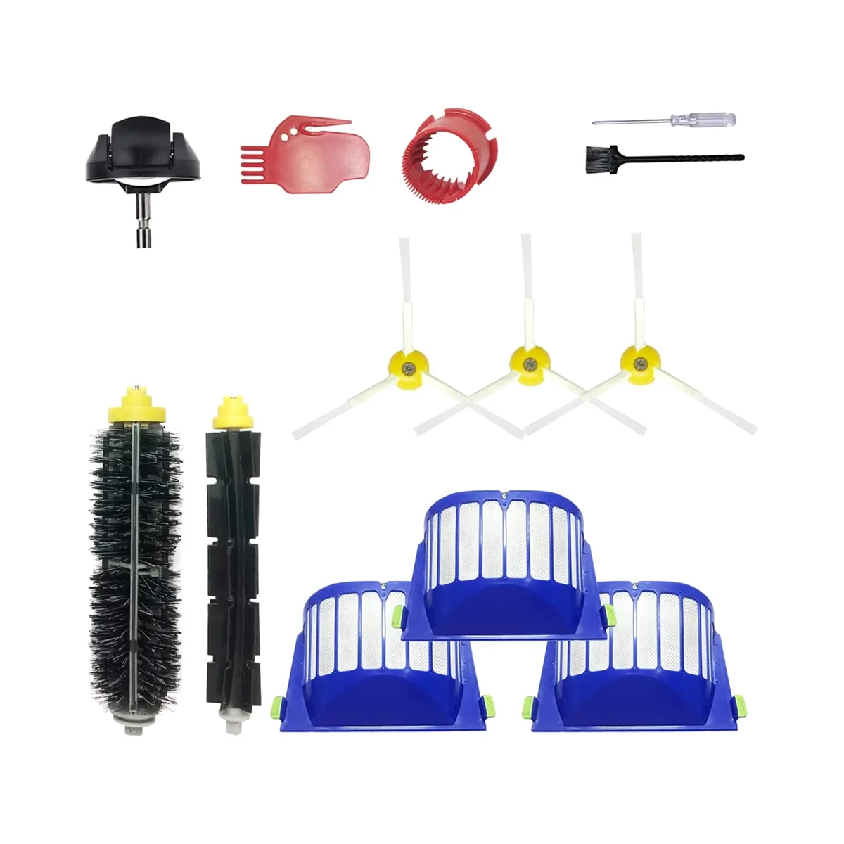 مرشحات فرشاة الأسطوانة استبدال أجزاء ، iRobot Roomba 600 سلسلة ، 610 ، 620 ، 650 ، 675 ، 677 ، 692 ، 671 ، 694 ، 691 ،