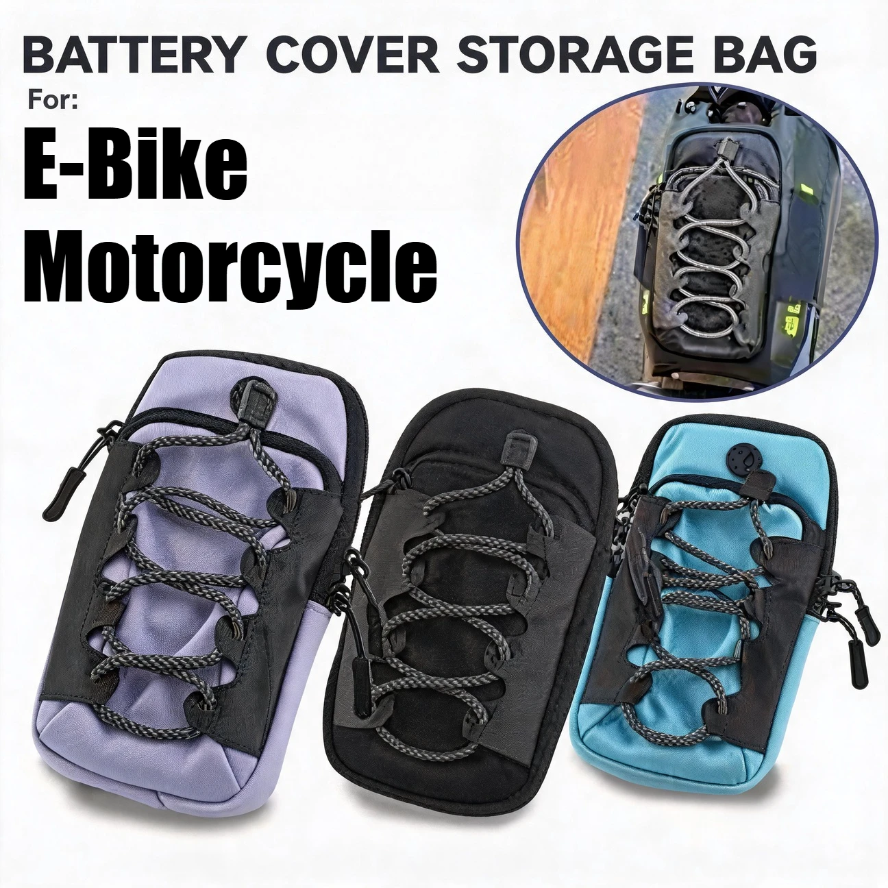 Motorcycle Racing Pouch E-Bike Frame Storage Phone Bag Waterproof Pouch for Sur-Ron Surron Light Bee X S Segway X160 X260