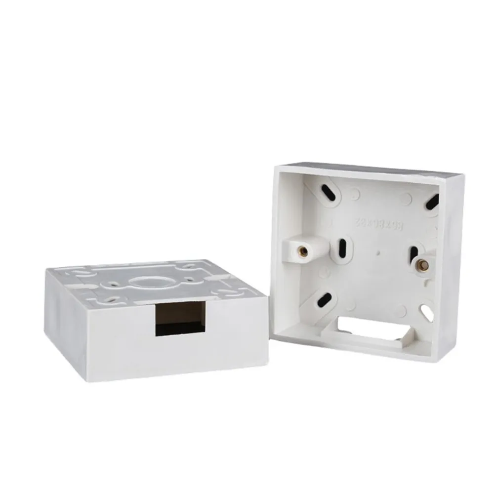 5PCS/1LOT 86Type 86*32*X MM Surface Mounted Exposed Bottom Box For Electrical Sockets Wall Switch