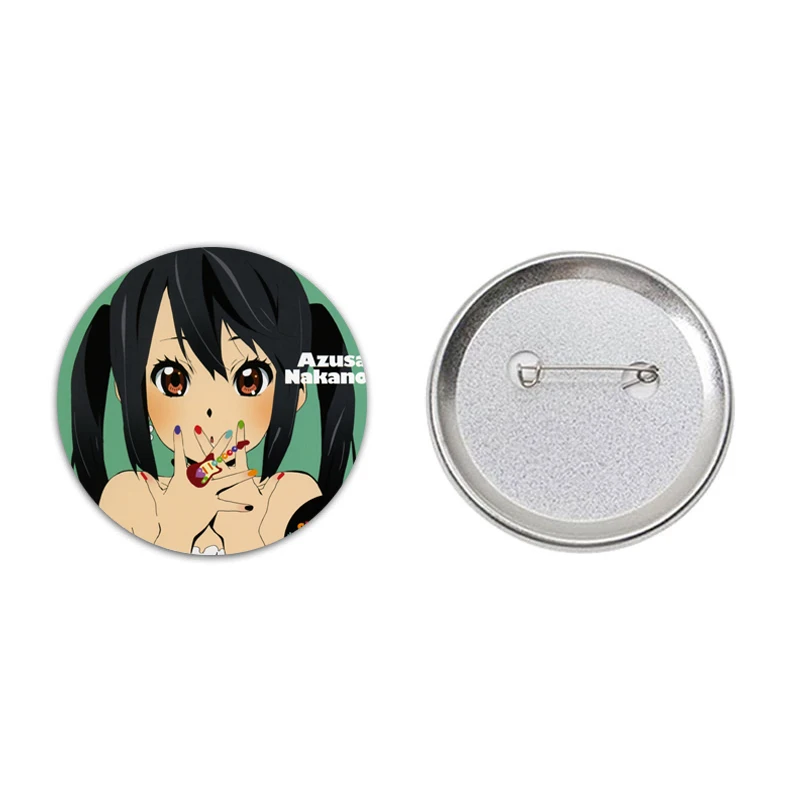 أنيمي K على Tainaka Ritsu Kotobuki Tsumugi الكرتون الشكل شارات صفيح دبابيس التلبيب دبابيس ظهره الحلي مجوهرات هدايا #3