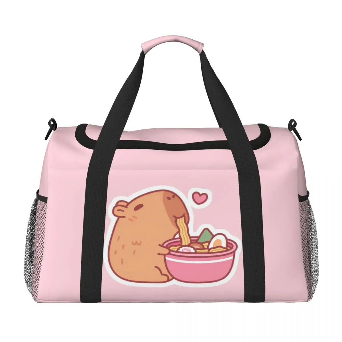 

Capybara Eats Noodles Travel Women Bag Outdoor Men Bags Small Fresh Travel Storage Bags