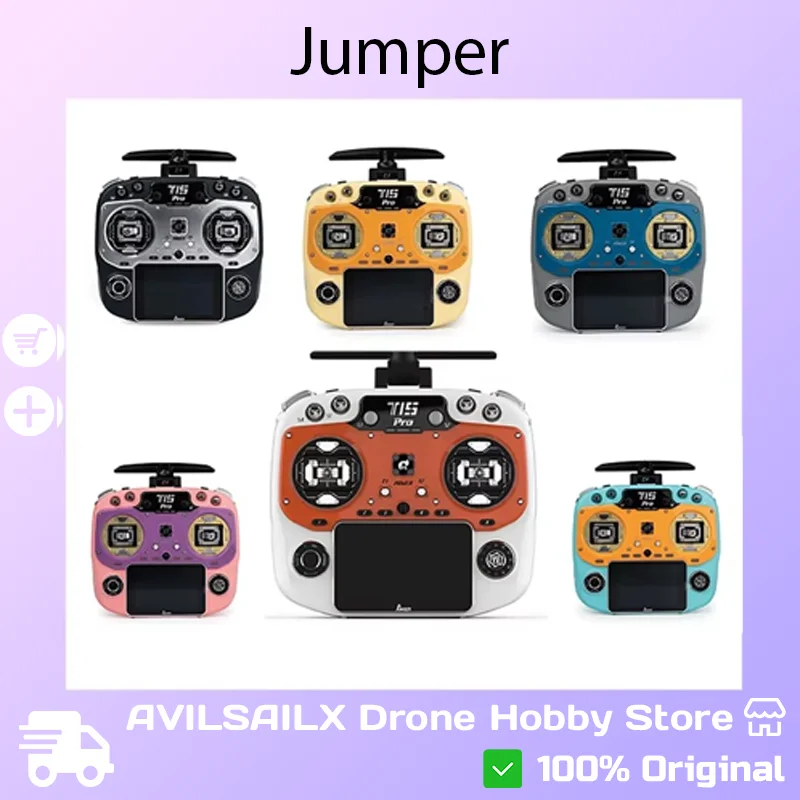 Jumper T15 PRO 2.4G ELRS FPV Radio EdgeTX Hall Gimbal Color Screen Long Range RC Transmitter