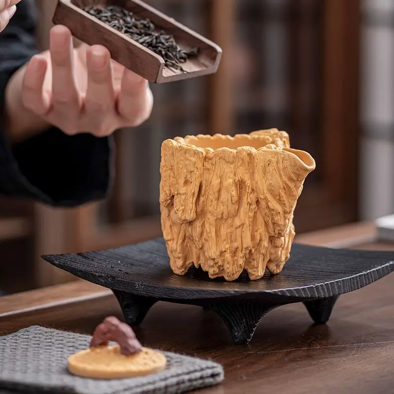 

Новинка 2024 года, фиолетовый песок, золотая секция, грязевой мертвецы, деревянный заварной чайник, полуручной чайник для изготовления чая, домашнего офиса, фиолетовый песочный чайник