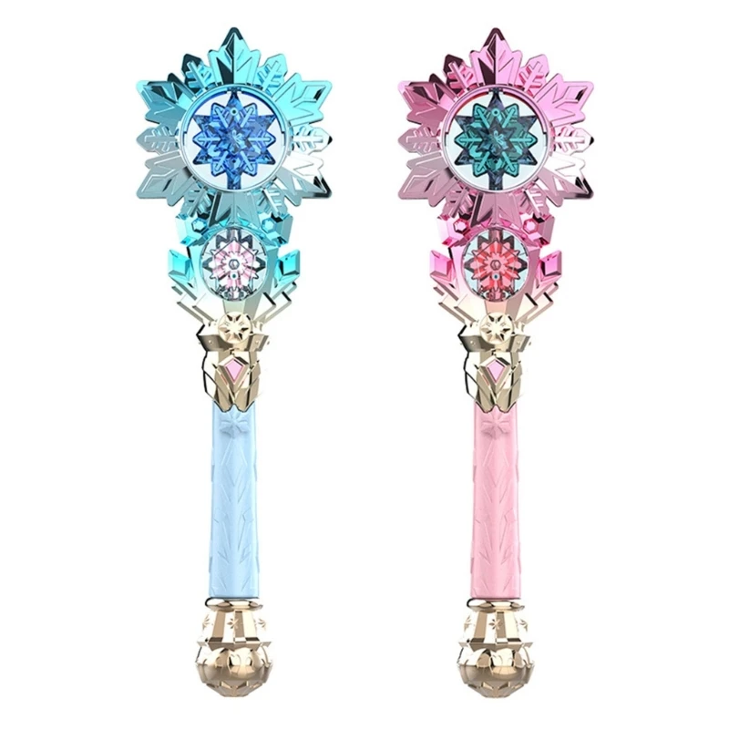 

N80C Wand LED Flashing Toy Light Up Rotating Head Fairy Wand Children Girl Favor Party Supply