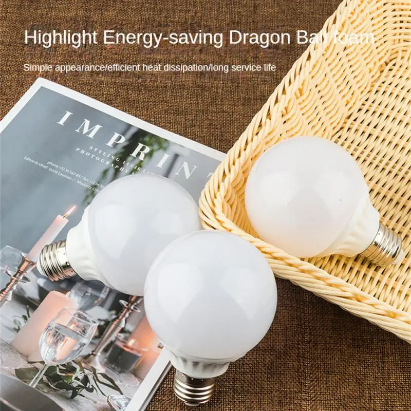 LED Dragon Ball Bulb G80/G95/G60 Fully Transparent E27 Bulb No Flicker Milky White E27 G80 Round Bulb Light Led Lights