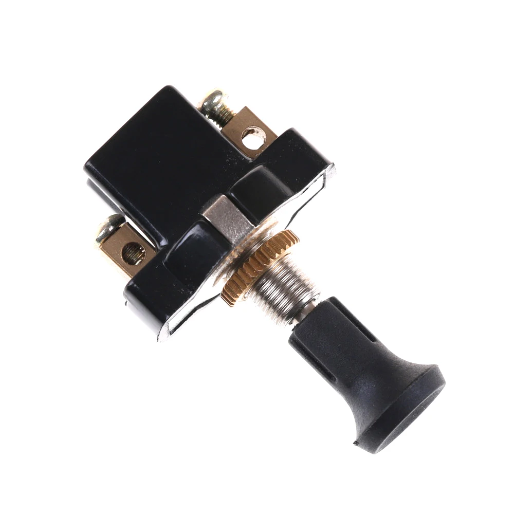 1PC Durable High performance On-Off Long Push Pull Switch 12V Screw Terminals