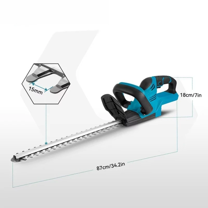 

20V Electric Cordless Hedge Trimmer Green Machine Shrub Garden Line DIY Garden Care Hand Tools