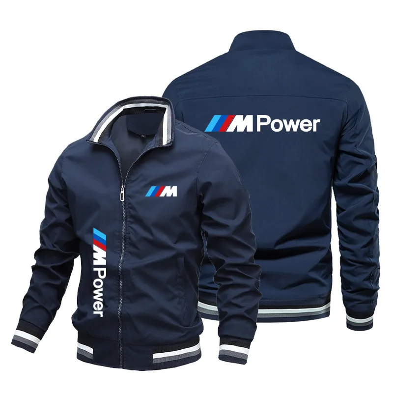 Motorcycle Jacket BMW M Power Logo Printed Biker Jacket 2024 New Fashion Oversized Racing  Sportswear BMW Man Jacket Clothing