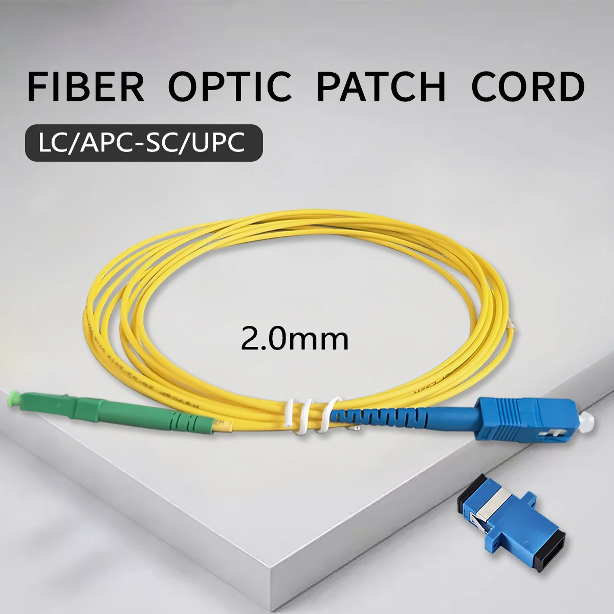 

Кабель 3 м волоконно-оптический LC/APC-SC/UPC FTTH G657A1 LSZH одномодовый симплексный волоконно-оптический удлинительный кабель Fibra Optica