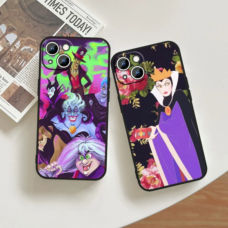 The Witch Maleficent Disney For Apple iPhone 15 14 13 12 11 Pro Max Mini XS Max X XR 7 8 6 Plus Black Phone Case