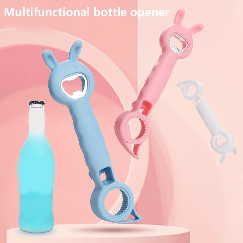 Multifunction Stainless Steel Bottle Opener 4 In 1 Open Cap Kitchen Tools Living Helper Accessories