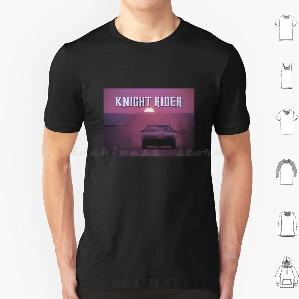 Kitt-Knight Rider T Shirt 6Xl Cotton Cool Tee Knight Rider Kitt David Hasselhoff 80S Tv Series 82 Trans Am Turbo Boost Stuntman