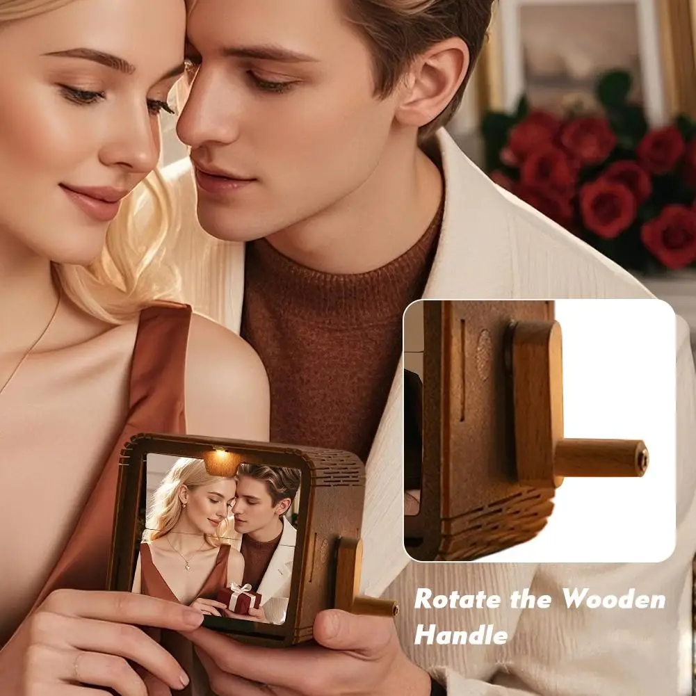 

Custom Photo Flip Book Frame Hand Crank Photo Album DIY Hand Motion For Wedding Photo Flipbook Graduation Valentine's Day 2026