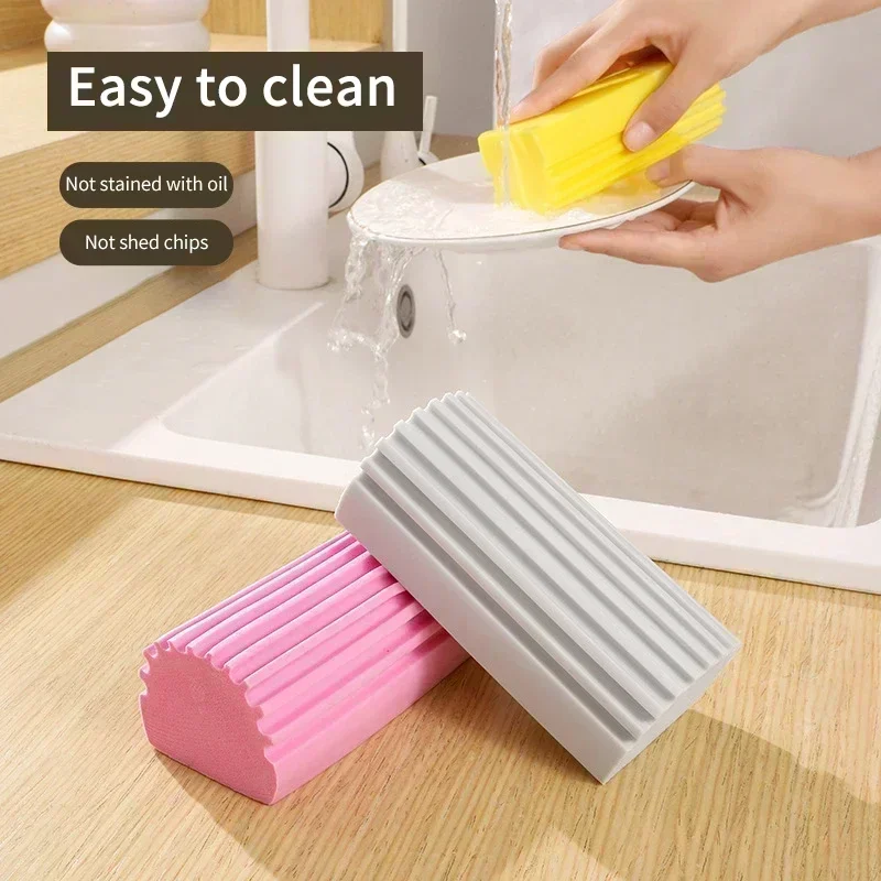 Damp Clean Duster Sponge Dusting Wet Duster Powder Cleaning Sponge Dust Removal Dusters for Home Car Kitchen Bathroom Scrub
