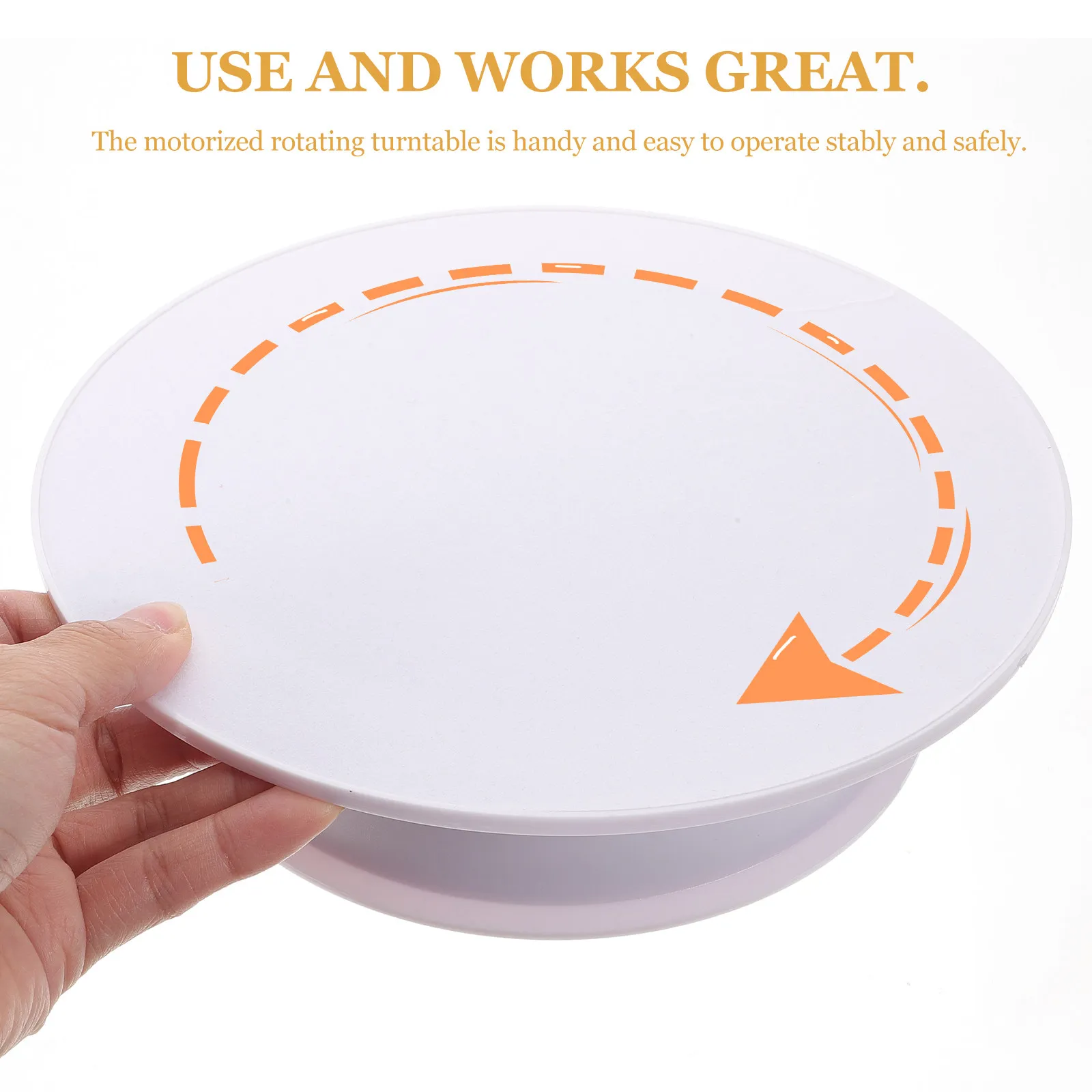 

Jewelry Display Stand with Motorized Rotating Turntable for Window Exhibition Product Showcase Photography Props Reusable