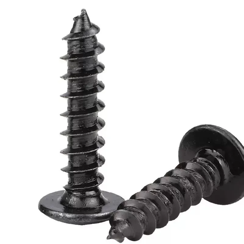 Carbon Steel Phillip,s Truss Head Screw M1 M1.2 M1.7 M2 M2.3 M2.6 M3 M3.5 M4 M5 M6 Cross Recessed Flat Head Self-Tapping Screws