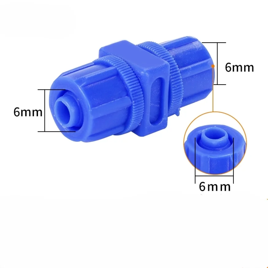 POM blue plastic quick-twist connector PU two-way PU6 PU8 PU10 PU12