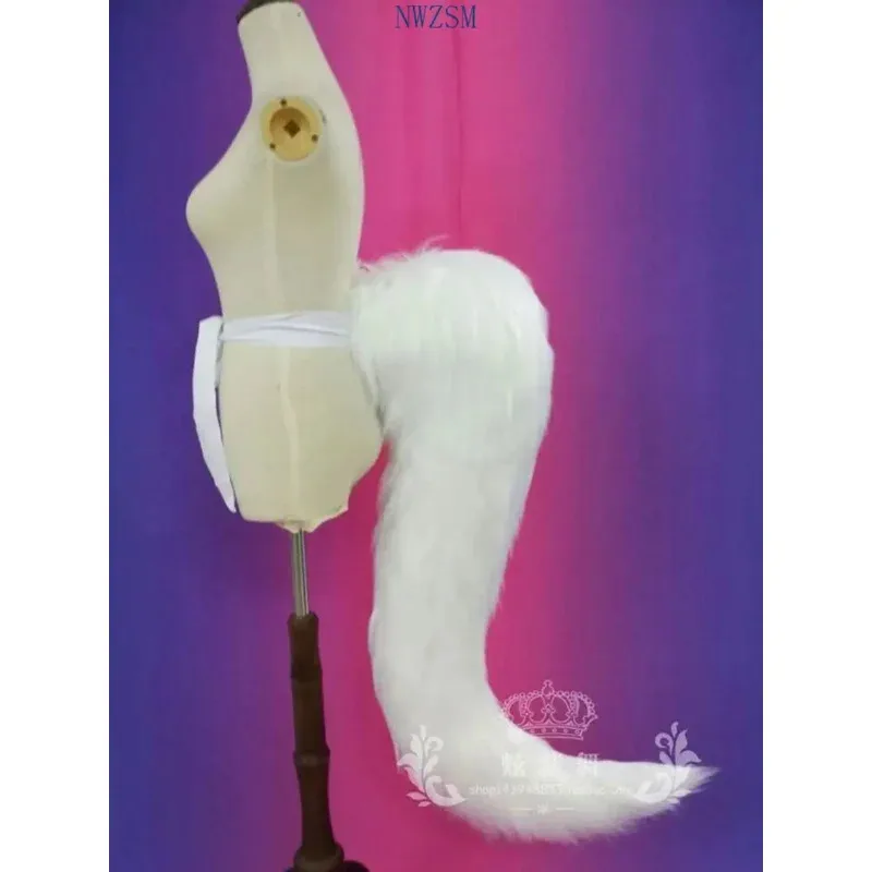 Nuevo 2025 disfraces de juego Fox LOL Ahri nueve colas actualizadas transformar modelo cola Cosplay blanco 3 tamaños ☆ ★ ☆ ★ qq